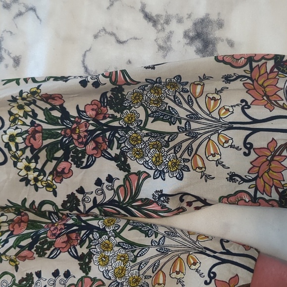 Bright and Beautiful boho flower print bomber jacket, US Women's size 4. - Picture 3 of 8